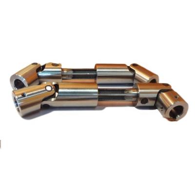 China Dongguan manufacturer customization stainless steel aluminum universal joint coupling single or double universal joint socket for sale