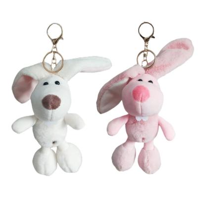 China Decoration Key Chains Accessories Wholesale Hot Selling High Quality Central Institute of Statistics Protruding Tooth Rabbit Plush Doll Soft Keychains Cheap Cute Keychains for sale