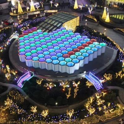 China Interactive Park Playground Garden Props Interactive Honeycomb Maze Manufacturer with Wholesale Price for sale