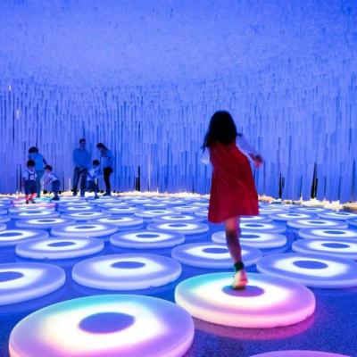 China Interactive LANDSCAPE amusement park decoration pixel led dance floor brick lights props for sale for sale