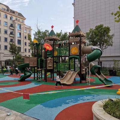 China Outdoor Kindergarten Playground Amusement Park Equipment Children Paradise Slides for sale