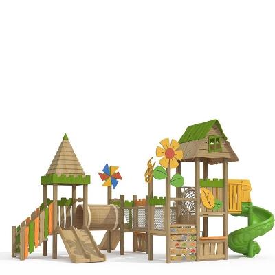 China Outdoor Kindergarten Playground Slide Amusement Park Kids Slides And Climbe for sale