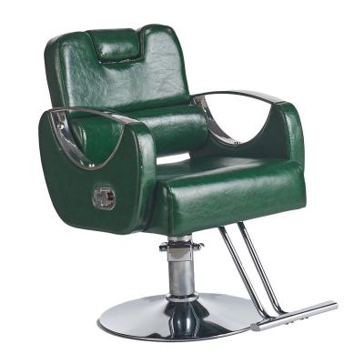 China Silla Reclining Metal Hydraulic Pump PU Leather Salon Equipment Traditional Beauty Salon Barber Chairs for sale