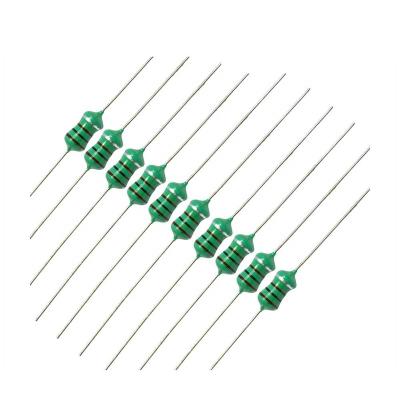 China Axial 8.2uH 220uh 470uh Color Coded Axial Conformal Coated Inductors Through-hole Inductors for sale