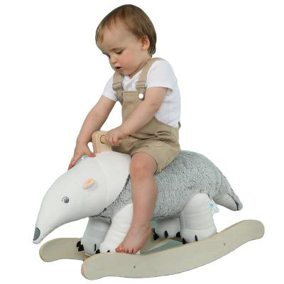 China Cheap Stuffed Chair Toy Doll Toys Living Room Bedroom Anteater Plush Rocking Horse For Girls Children for sale