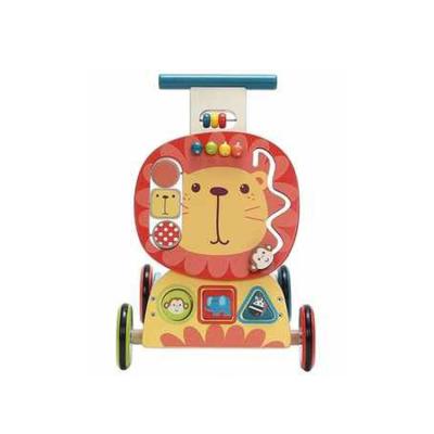 China Wholesale Eco-Friendly Handy Blue Wooden Toy Sports Cars Baby Activity Push Smart Ride Walker for sale