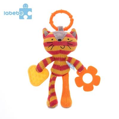 China New Safety Fashion Soft Plush Animal Safe Premium Quality Custom Baby Toys Teether for sale