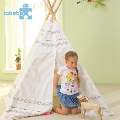 China Cheap Soft Outdoor Play Tent Kids Toy Girl White Wooden Outdoor Teepee New for sale