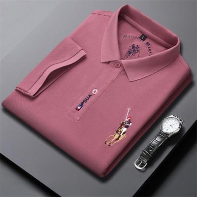 China 100% Anti-Wrinkle Quality Cotton Men's Golf Polo Shirt Blank T-shirts Embroidered Logo Plain Short Sleeve Casual for sale