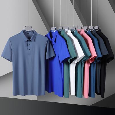 China Business 100% Logo Plain Short Sleeve Casual Embroidered Anti-wrinkle Waist Quality Cotton Men's Golf Polo Shirt Blank T-shirts for sale