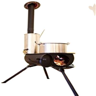 China Winter Vacation Bell Tent Stove Easily Assembled Wood Burning Camping Stove for sale