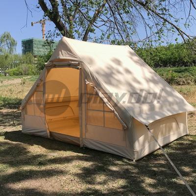 China Straight Bracing Type Big Party Tent 2-4 Person Portable House Inflatable Cube Party Canvas Tent for sale