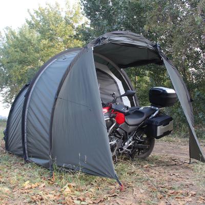 China Outdoor Inflatable Waterpoof Bike Cover Shelter Trailer Camper Motorcycle Waterproof Tent for sale