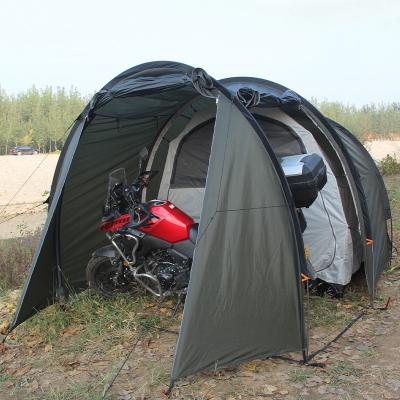 China Outdoor Inflatable Waterpoof Bike Cover Shelter Trailer Camper Motorcycle Waterproof Tent for sale