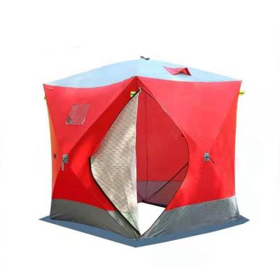 China Straight Tying Type Outdoor Winter Insulated Waterproof Ice Fishing Tent Icicle Eskimo Shelter Tent for sale