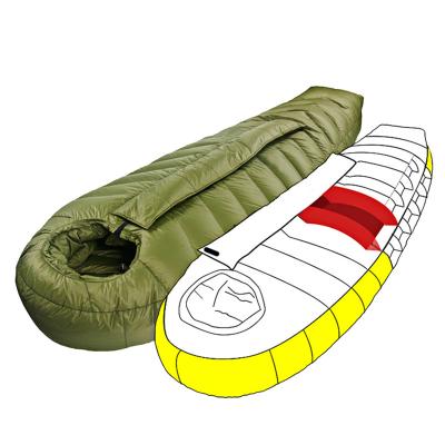 China New Portable Ultralight Mummy Sleeping Bag Mum Outdoor Winter Camping Sleeping Bag for sale