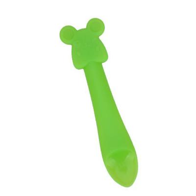 China New color BPA silicone baby spoon custom set bpa free silicone baby spoon for sale