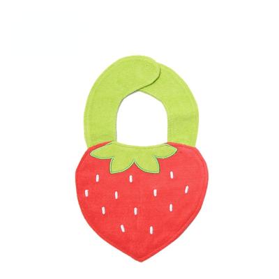 China Cheap Price Organic Cotton Fruit Shape Baby Bibs Antibacterial for sale