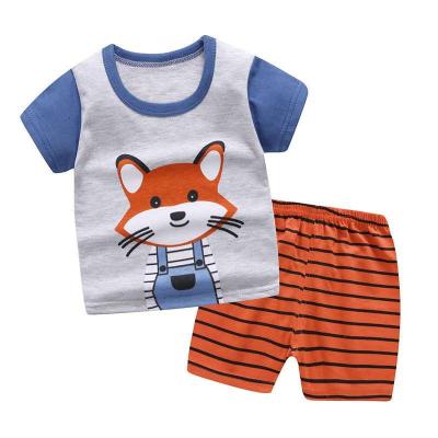 China Cheap price 2pcs shorts sleeve new style Chinese style leisure pure cotton undersex baby pants pants baby sets clothes for sale