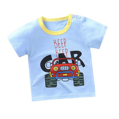 China Baby anti-shrink good quality soft wear fabric summer comfortable t-shirt for kids cheap price tee shirt for kids for sale