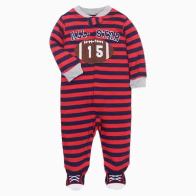 China Spandex/Cotton Cute Cartoon Stripe Animal Clothes For Kids Long Sleeve Rompers Autumn Baby Rompers Newborn Jumpsuits for sale