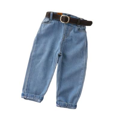 China Breathable baby pants outside fashion children's wear boy and girl long jeans jeans wholesale for sale