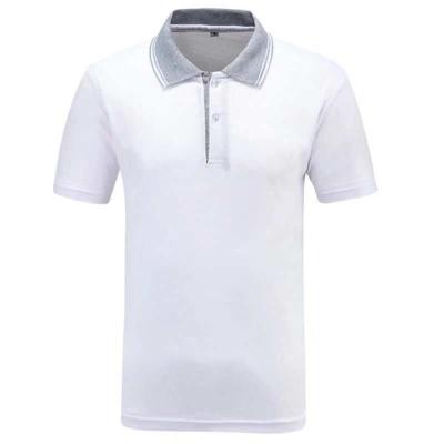 China Breathable Customized Logo Mens Modern Fit Short Sleeve Polo Shirt Uniforms for sale