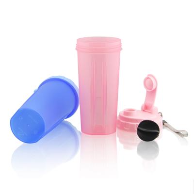 China Wholesale 700ml Sustainable Colorful Eco Friendly Custom Logo Plastic Gym Protein Shaker Bottle for sale