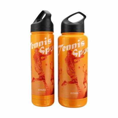 China Sustainable Double Wall Stainless Steel Water Bottle Modern Tennis Sports Water Bottle for sale