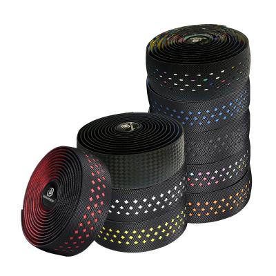 China Custom High Quality Non-slip Shock Absorption Recycling Road Bike Grips Bar Tape EVA PU Soft Bicycle Handlebar Shockproof Tape With 2 Bar Grip for sale