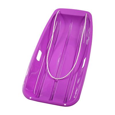 China New Style Child Quality Toboggan Snow Sled 2 Outdoor Plastic Handles For Adult Unisex Kids for sale