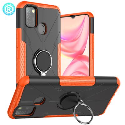 China New Custom Hybrid PC Hybrid Rugged Metal TPU Cases Accessories OEM/ODM Mobile Phone Cover Cases Anti-Drop Cases For Infinix Hot 10 Lite for sale