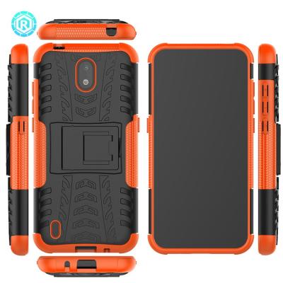 China Shockproof hybrid shine tpu phone case kickstand shockproof phone back cover for Nokia 1.3 phone case for sale