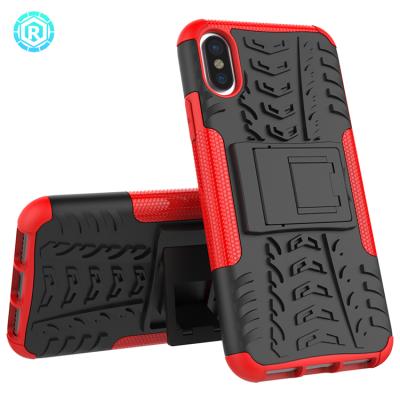 China New product high protector kickstand tpu case shockproof phone cover case for iphone X case for sale