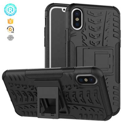 China Protective Cell Phone Accessories For iPhone X Kickstand Shockproof Case For iPhone X Case for sale