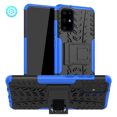 China 2021 New Anti-fall OEM High Quality Original ODM Quality Shockproof Hybrid Kickstand Silicone PC Mobile Phone Hard Case For Samsung S20 Plus/S11 for sale