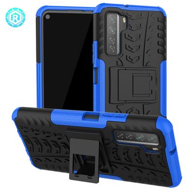 China Hot Selling Anti-drop 2 in 1 Shockproof Case For Huawei p40 lite Strong Protective PC TPU Kickstand Phone Case For Huawei p40 lite for sale