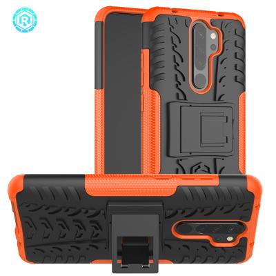 China Factory direct sale high quality protective phone case for xiaomi for Redmi note 8 pro kickstand mobile case for sale