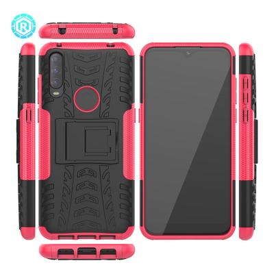 China Anti-drop Phone Case For Alcatel 3L 2020 Kickstand Shockproof 2 in 1 TPU PC Mobile Phone Case For Alcatel 3L 2020 for sale