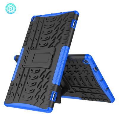 China Hot Selling Stand Auto-sleep Magnetic Function Tablet Case For Amazon Fire hd 10 back cover 2019 tpu kickstand shockproof design for sale