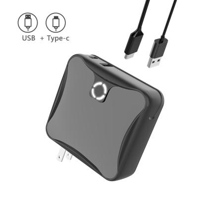 China International Dual USB Ports Type C USB Port Travel Adapter with 10000mAh Power Bank for sale