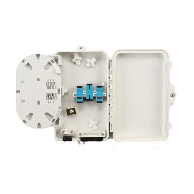 China 6Port Fiber Optic Terminal Box SC APC/UPC SM SX PC+ABS Light Grey For Telecom for sale