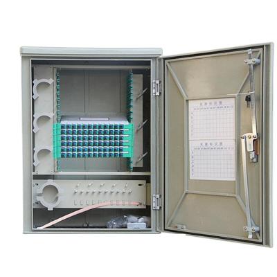 China 144 Core Outdoor Fiber Optic Distribution Cabinet FTTH Waterproof SMC Material for sale