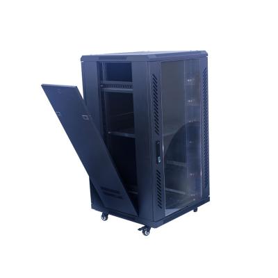 China 600mm Deep Data Floor Standing Network Cabinet SPCC 18U Server Cabinet for sale