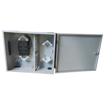 China Customized 72Port 144Core SC/LC/FC/ST 1-Door Wall Mount Fiber Enclosure Metal ODF for sale