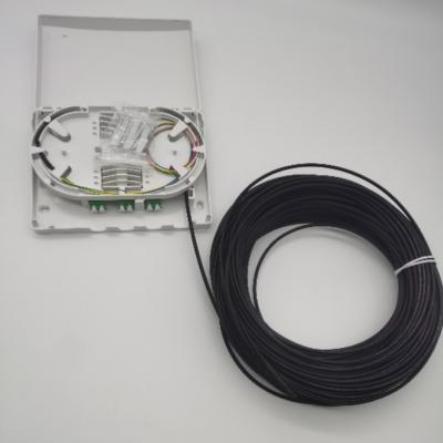 중국 6Cores LC/APC 사전 연결된 광학 배포 상자 6Fibers Wall Outlet PTO Box 판매용