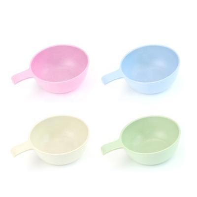 China New Amazon 17031 Children's Tableware Solid Color Bowl Stocked Eco-friendly Feeding Soup Bowl for sale