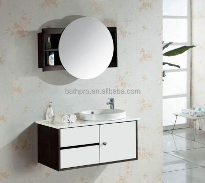 China 2015 Modern Modern New Design Round Mirror Hotel Bathroom Vanity Cabinet for sale