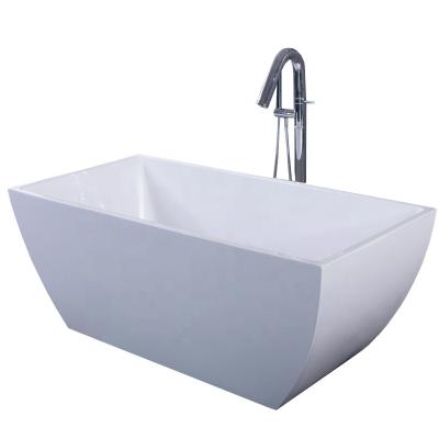 China Free Standing Bathtub White Cheap Plastic Portable Bathtub For Adults for sale