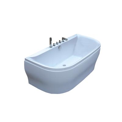 China Small Size 1 Side Three Person Skirted Free Installation Type Bathtub With Skirt for sale